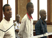 Jonathan Constable  and his two co-accused Bongani Khathide and Kingsley Eke Oguiri appearing at the Johannesburg Magistrate’s Court. 