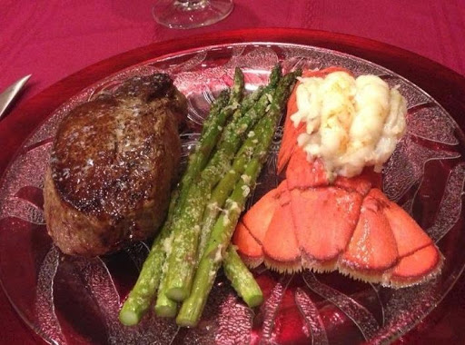 Happy Valentine's Day! I served my parmesan roasted asparagus with filet mignon & lobster for Valentine's dinner! It's such an elegant veggie to serve. I hope you enjoy it as much as we do!