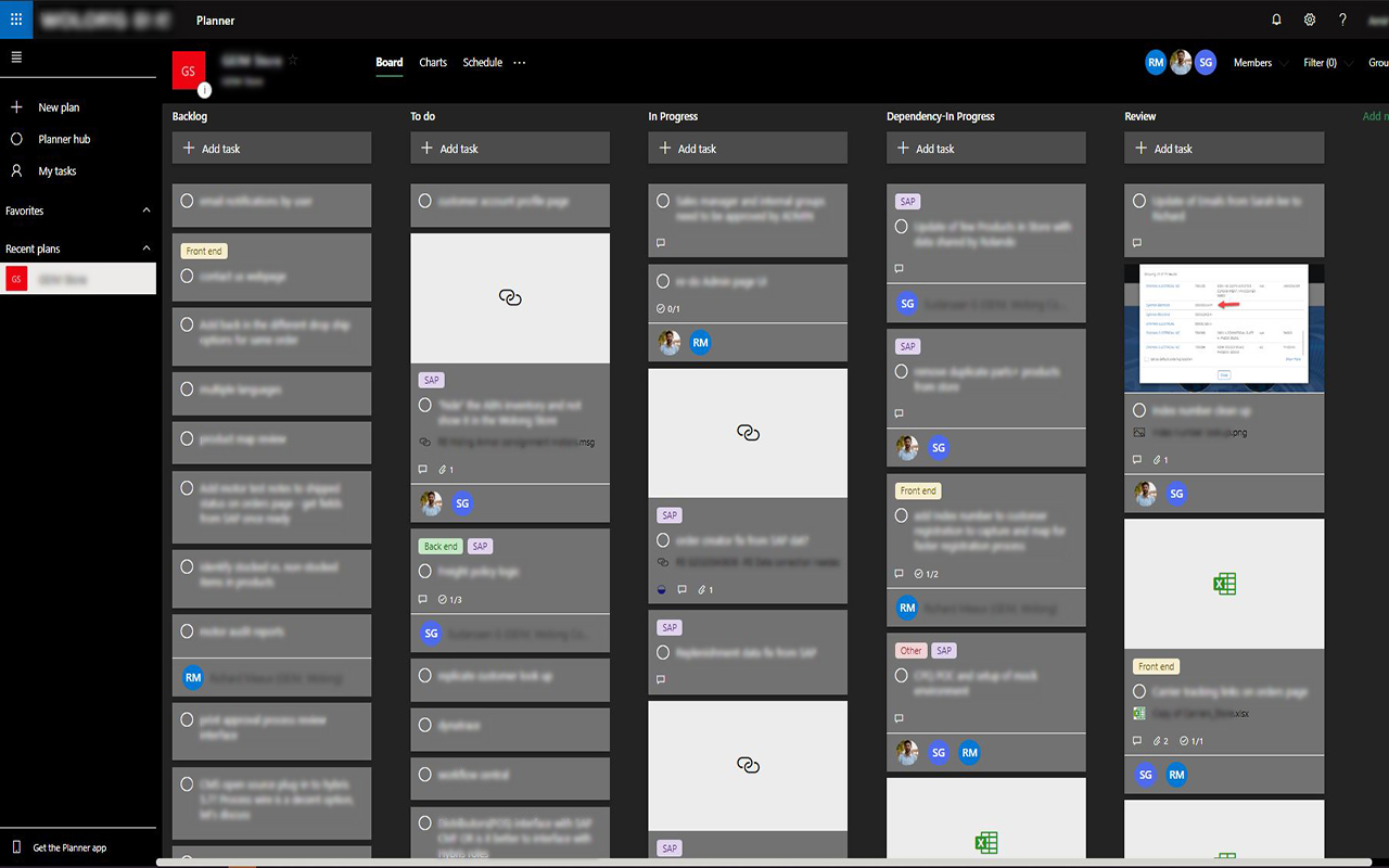 Dark Theme for Planner Web App Preview image 0