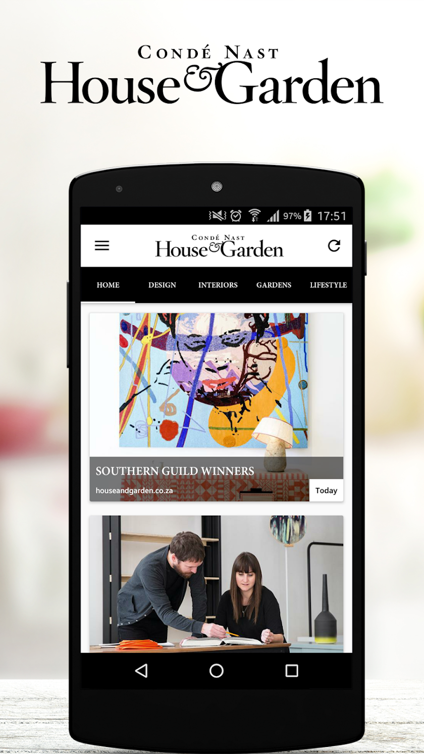 Condé Nast House &amp; Garden SA Screen 1