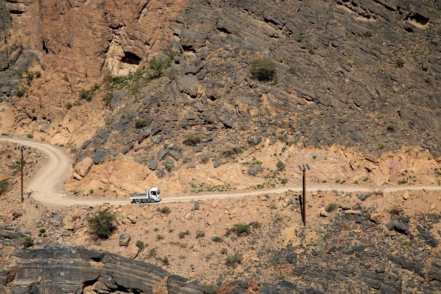 Oman, Wadi Bani Awf, offroad