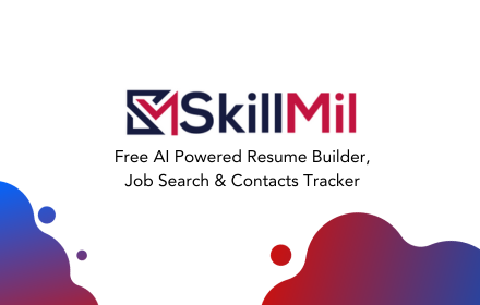 SkillMil - Free Resume, Track Jobs & Contacts small promo image