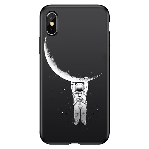 Title 5, Creative Black Matte Soft Case for iPhone 12, c...