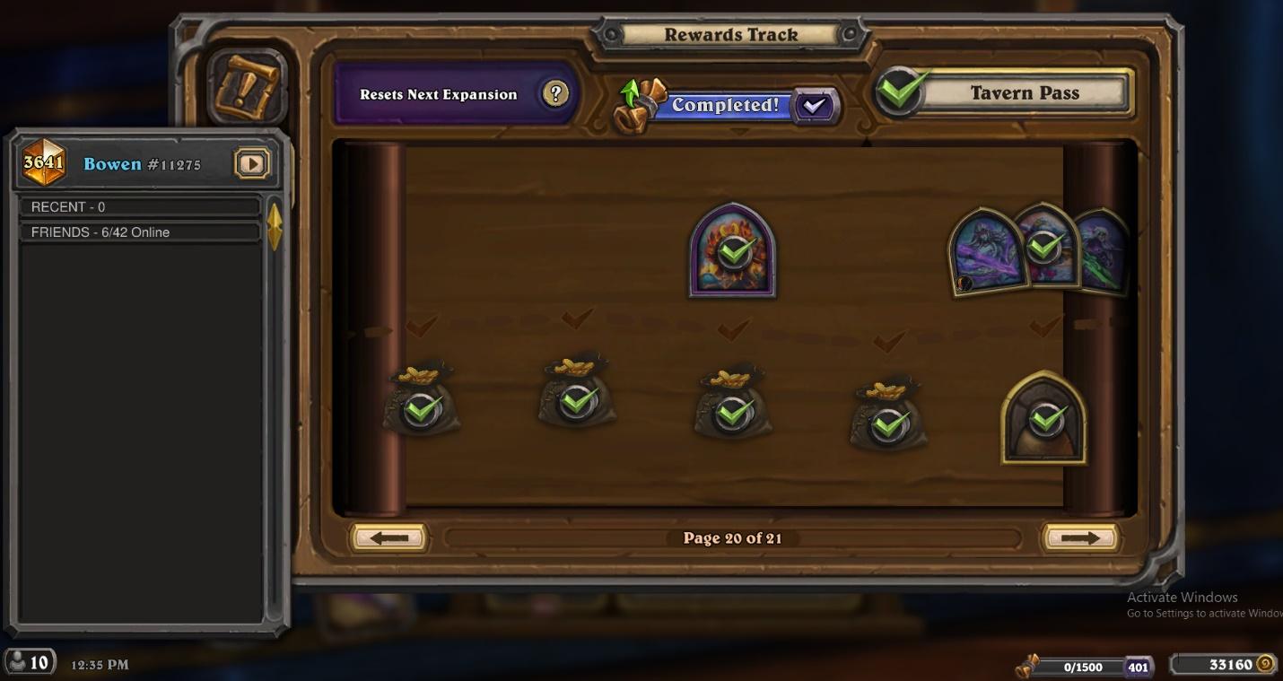 I just reached level 400 on the rewards track for the first time :D :  r/hearthstone