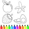 Fruits and Vegetables Coloring icon