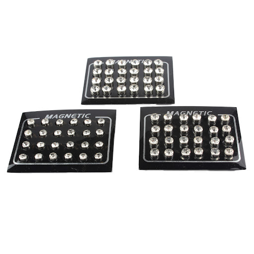 Title 4, Non-Pierced Magnet Stud Earrings. Magnetic earr...