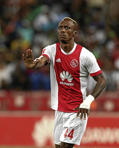 Yannick Zakri of Ajax Cape Town is dribbling his way past the baby mama of the child he sired./ Carl Fourie /Gallo Images