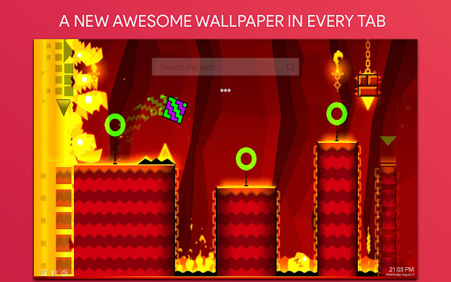 Geometry Dash Wallpaper HD Custom New Tab