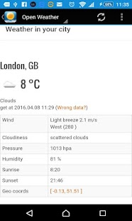 Weather Worldwide screenshot for Android