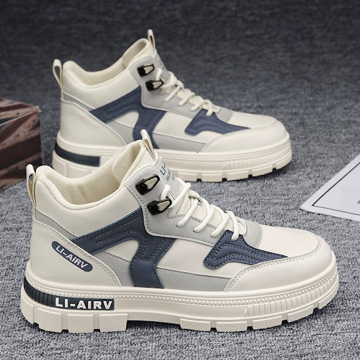 Title 8, Plus Size Mens High-top Board Shoes with Tooli...