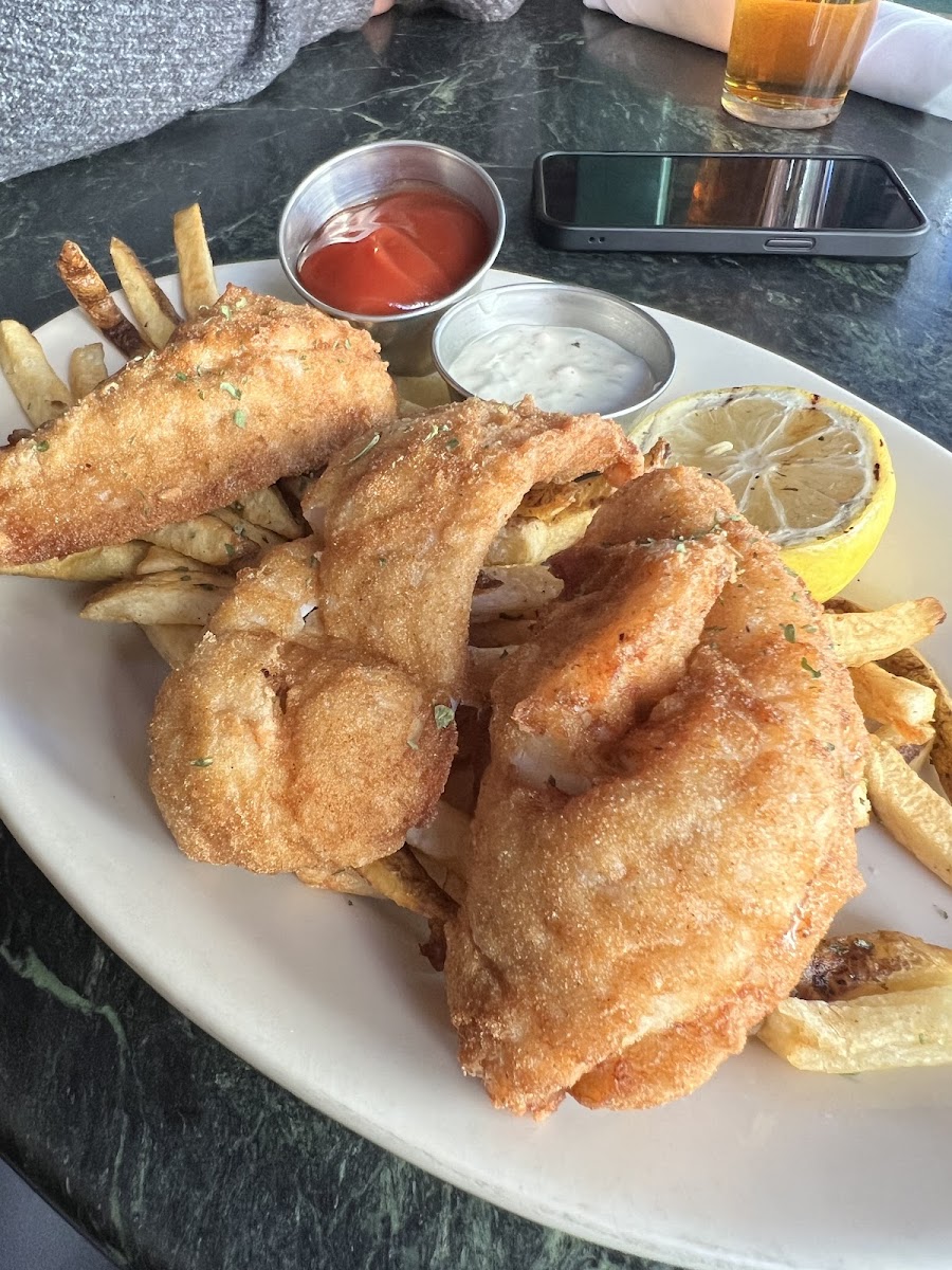 Gluten-Free Fish & Chips at Virginia Inn