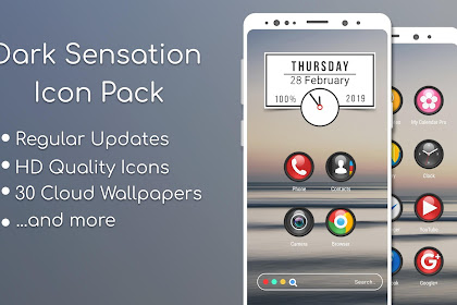 Dark Sensation Icon Pack 1.0.2 Patched