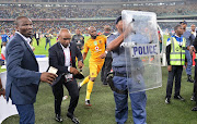 Ramahlwe Mphahlele of Kaizer Chiefs running after the game during the 2018 Nedbank Cup semi final match between Kaizer Chiefs and Free State Stars at Moses Mabhida Stadium, Durban on 21 April 2018.