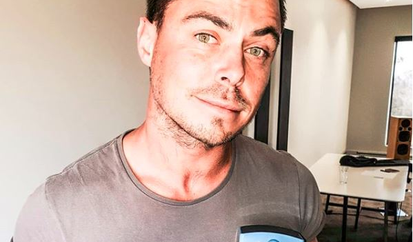 Bobby van Jaarsveld is proud to inspire men to "wear" the SA flag.