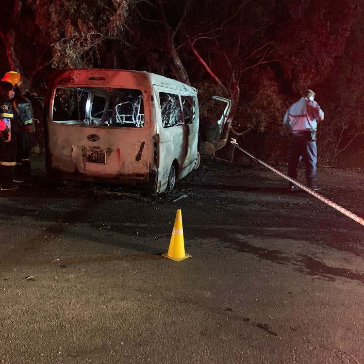 A horrific taxi accident in Krugersdorp left six people dead on Saturday.