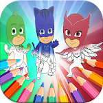 Cover Image of Скачать Coloring Book For PJ Superheros 2.0 APK