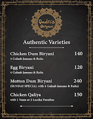 Qadri's Biryani menu 3