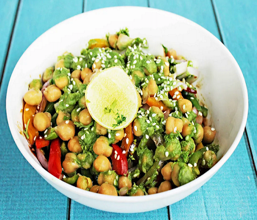 Greek Salad With Chickpeas And Olives