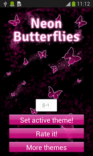 免費下載個人化APP|Neon Butterflies Keyboard app開箱文|APP開箱王