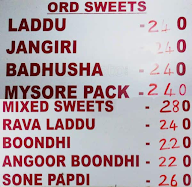 Anjali Sweets menu 4