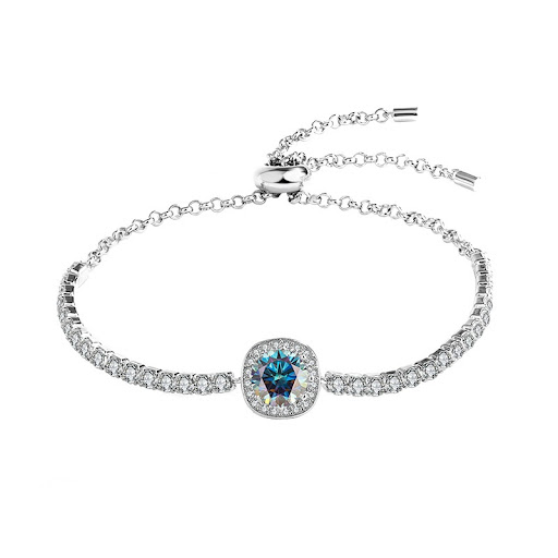 Title 3, S925 Silver Moissanite Galaxy Bracelet, a styli...