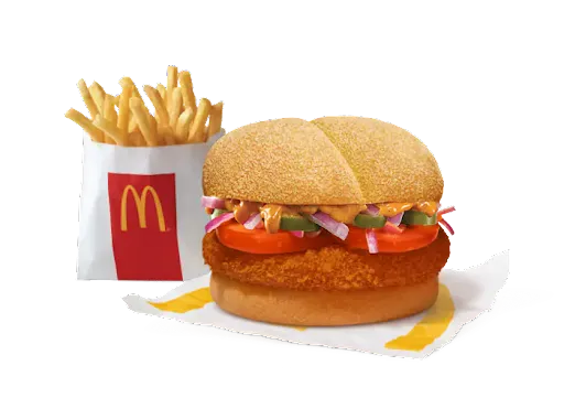 Mexican McAloo Tikki Burger + Fries (R)