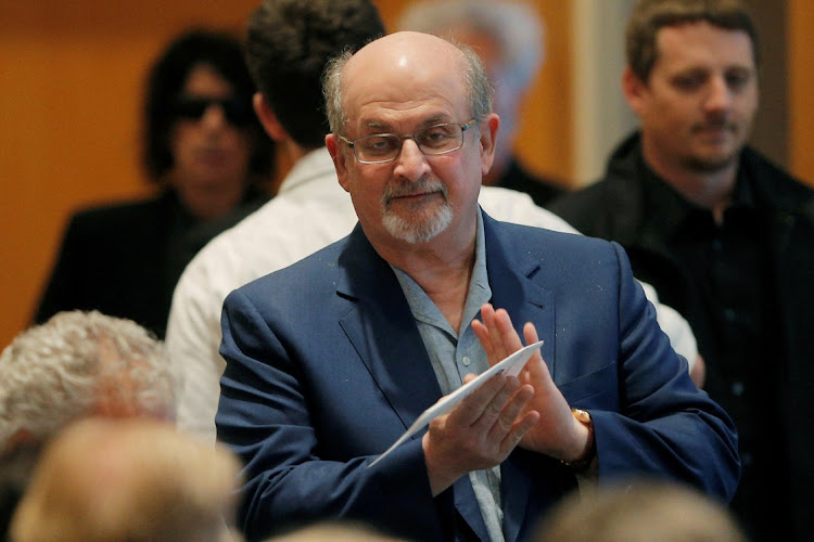 Author Salman Rushdie arrives for the PEN New England's Song Lyrics of Literary Excellence Award ceremony at the John F. Kennedy Library in Boston, on September 19 2016. File Picture: REUTERS/Brian Snyder