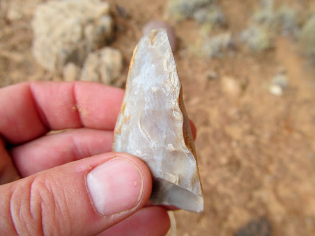 Stone tool, side view