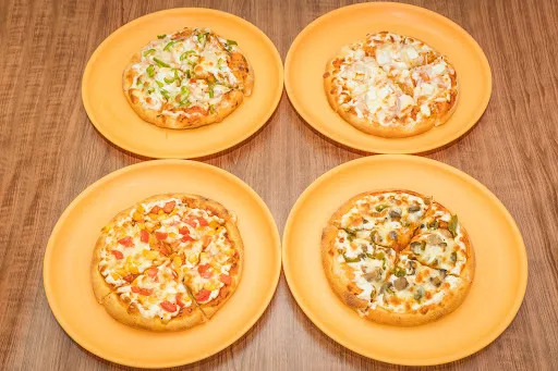 Veg Double Pizza Combo - Set Of 4