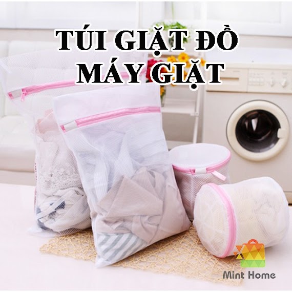 Túi Giặt Đồ Máy Giặt, Túi Lưới Giặt Quần Áo, Đồ Lót Bảo Quản Đựng Đồ Có Khóa Kéo Chắc Chắn