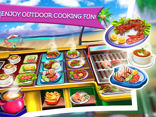 Code Triche Crazy Kitchen Seafood Restaurant Chef Cooking Game APK MOD 6