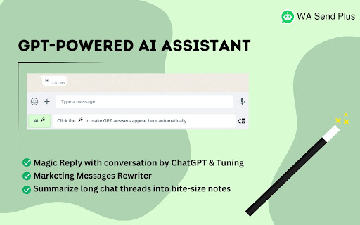 ChatGPT for WASend Plus