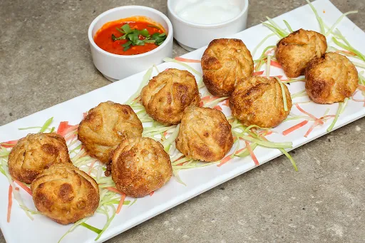 Veg Momos Fried [10 Pieces]