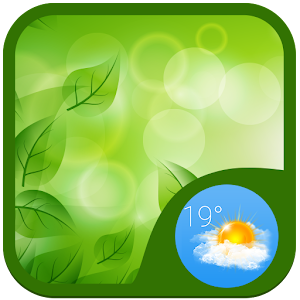 Download Green Seductive Weather Widget