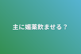 主に媚薬飲ませる?