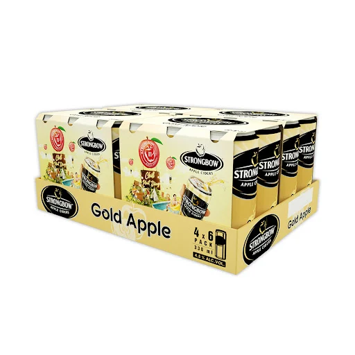 Thùng 24 lon Strongbow vị Golden Apple 330ml