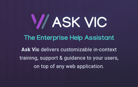 Ask Vic (by VisualSP) chrome extension