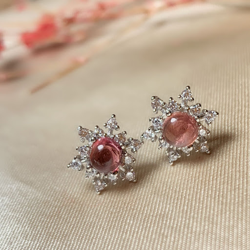 Title 3, Korean Style Simple 925 Silver Ear Studs with N...