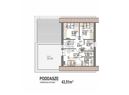 Gusto II 2G+ - Rzut poddasza