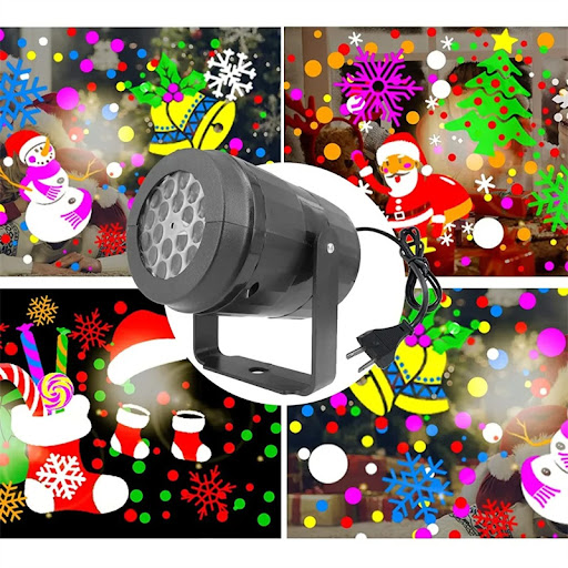 Title 1, Christmas Party Lights Snowflake Projector LED ...