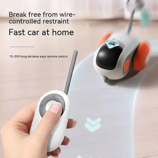 Remote Controlled Toy 2 Modes Automatic Moving Toy Car For S Dogs Interactive Playing Kitten Training Pet Supp B4z2