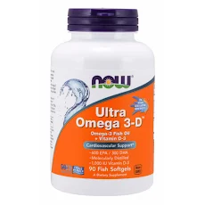 Now Foods Ultra Omega 3-D™ (90 Viên nang mềm) Bổ Mắt Tăng Đề Kháng