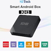 Tv Box Mecool Kh3 Chạy Android 10 Chip Allwinner H313 Lõi Tứ Arm Cortex - A53, Ram 2G, Bộ Nhớ 16Gb