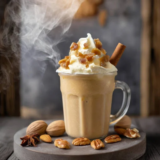 Hot Butterscotch Nut Shake [450 Ml, Mason Jar]