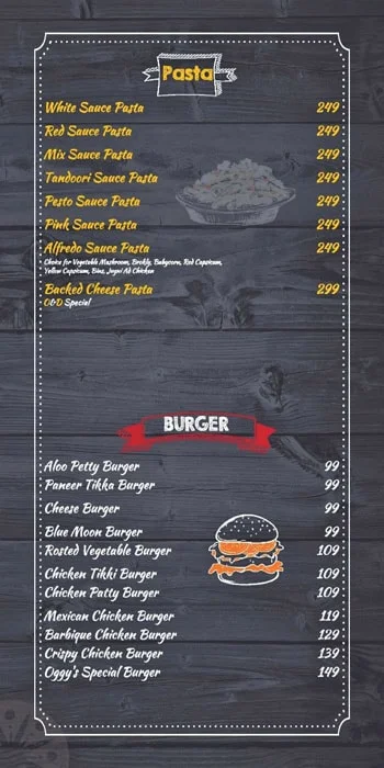 Oggy & Dobby menu 