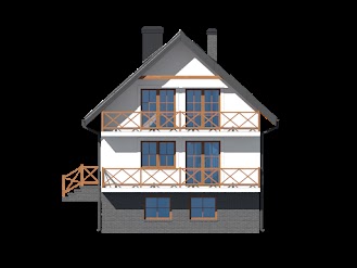 Bartne nowe - Elewacja lewa