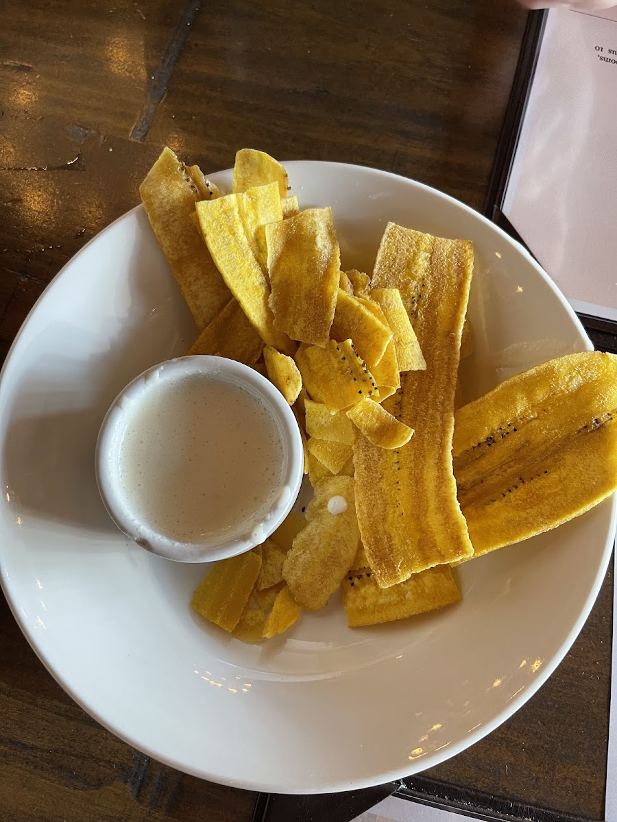 Plaintains w/garlic sauce