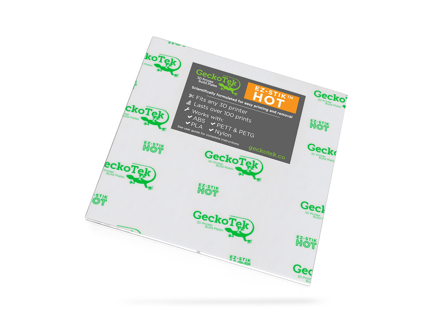 GeckoTek EZ-Stik Hot Build Surface (3-Pack Sheets) 200mm x 200mm