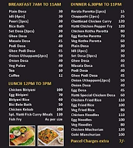 Little South India menu 1