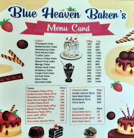 Blllue Heaven Bakers menu 1